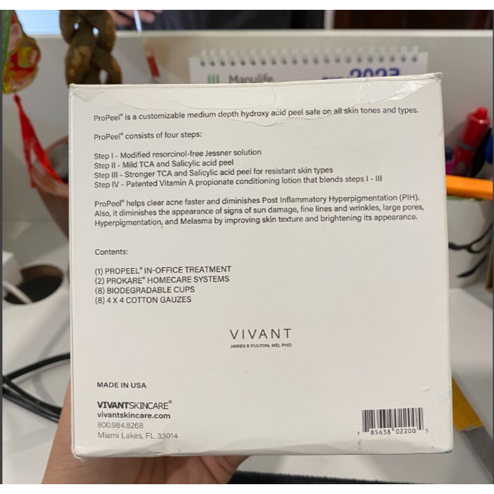 Vivant Pro Peel - Thay da sinh học cải thiện tình trạng mụn - nám - lão hóa và thu nhỏ lỗ chân lông