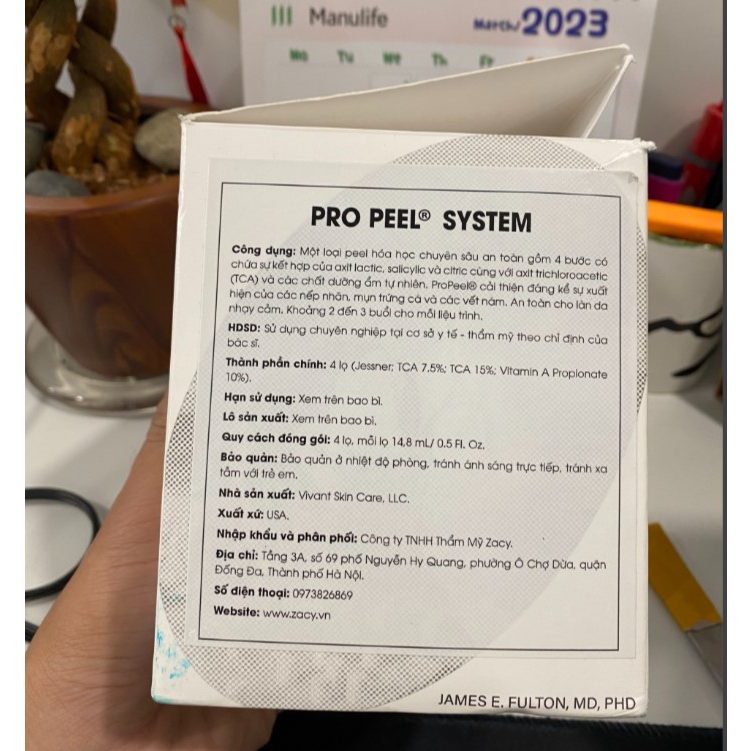 Vivant Pro Peel - Thay da sinh học cải thiện tình trạng mụn - nám - lão hóa và thu nhỏ lỗ chân lông