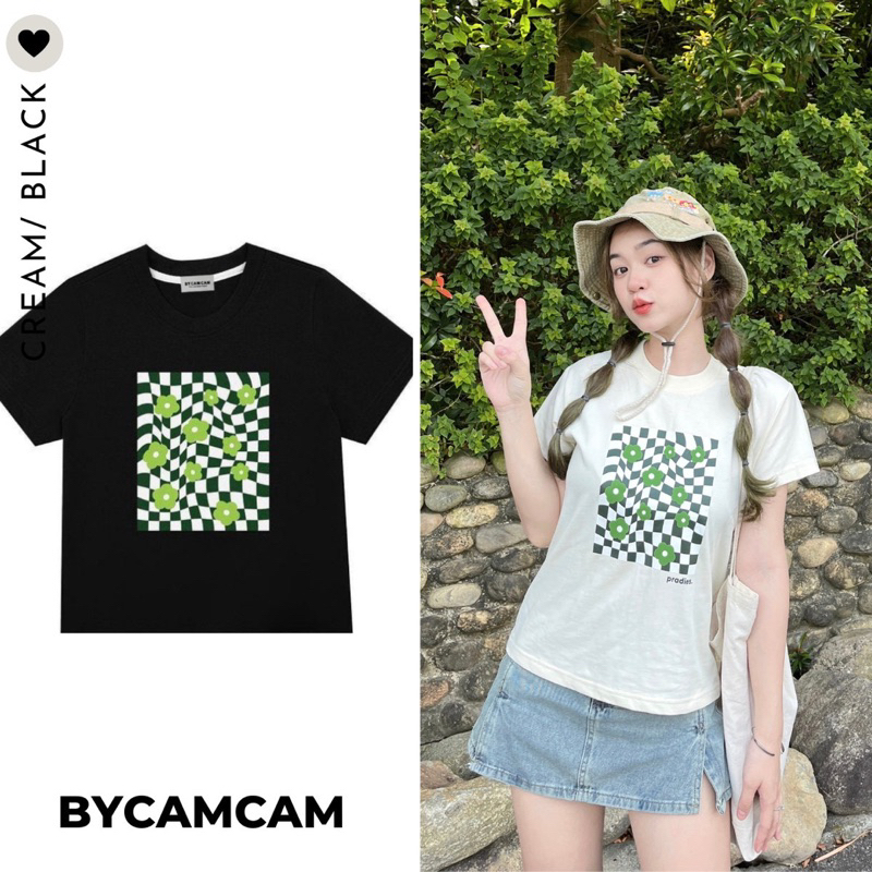 Áo Thun Baby Tee 100% Cotton Retro Caro 2023 𝑩𝒚𝒄𝒂𝒎𝒄𝒂𝒎