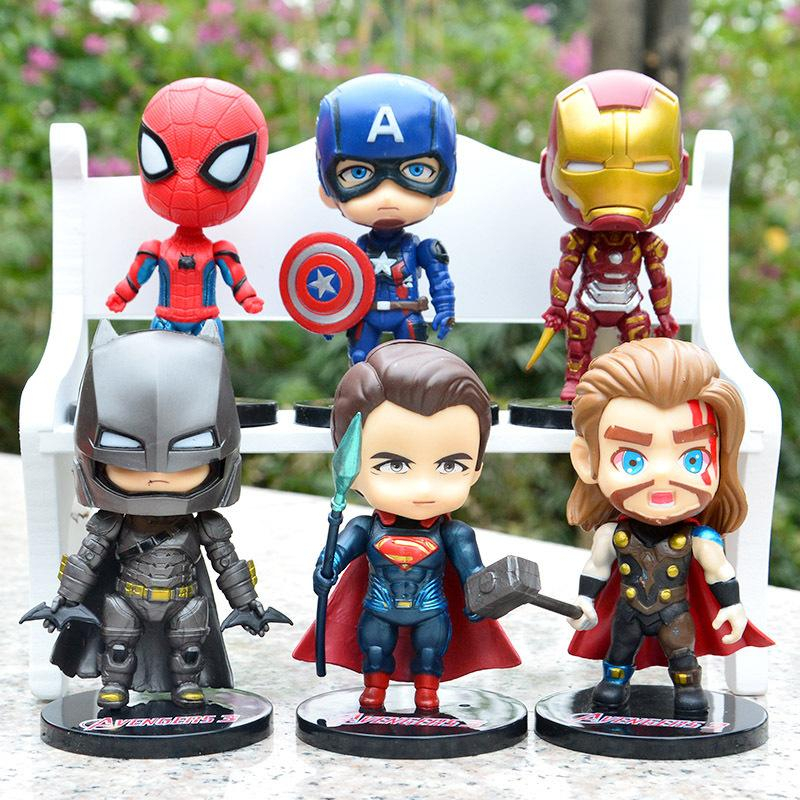 Bộ mô hình 6 siêu anh hùng The Avenger siêu đẹp - Bộ mô hình Marvel - Mô hình mini siêu anh hùng