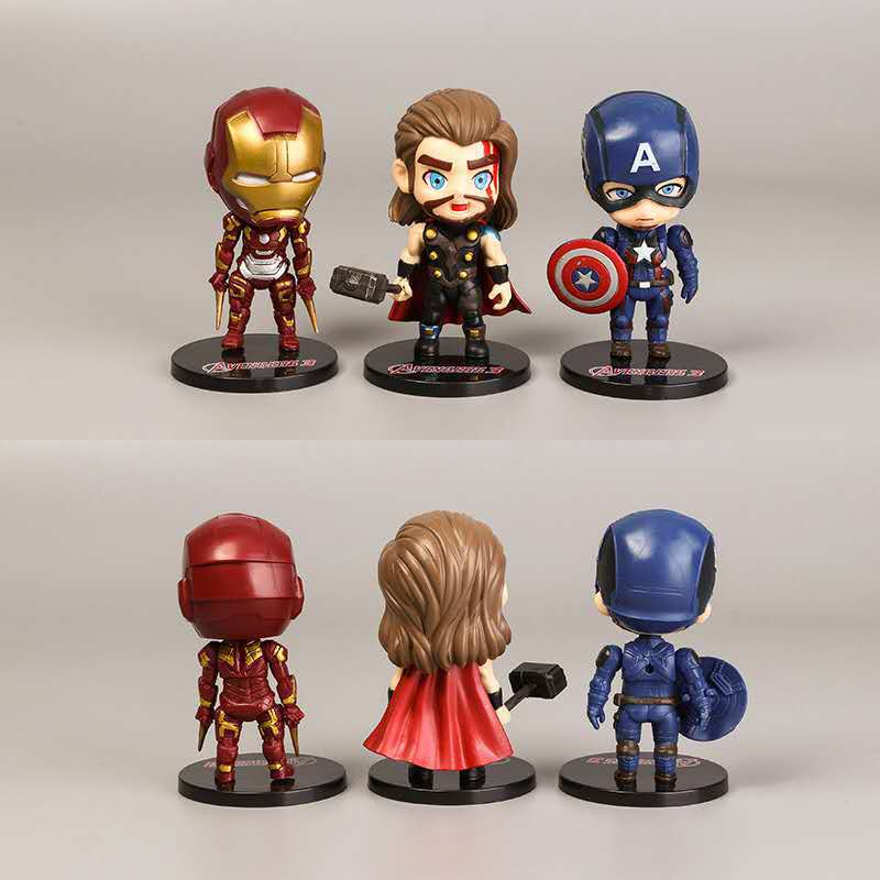 Bộ mô hình 6 siêu anh hùng The Avenger siêu đẹp - Bộ mô hình Marvel - Mô hình mini siêu anh hùng