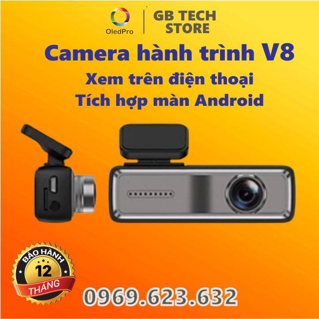 Camera hành trình WIFI V8 - V9 PRO - V12 (4G) Full HD 1080P kết nối WIFI với điện thoại và màn android ô tô