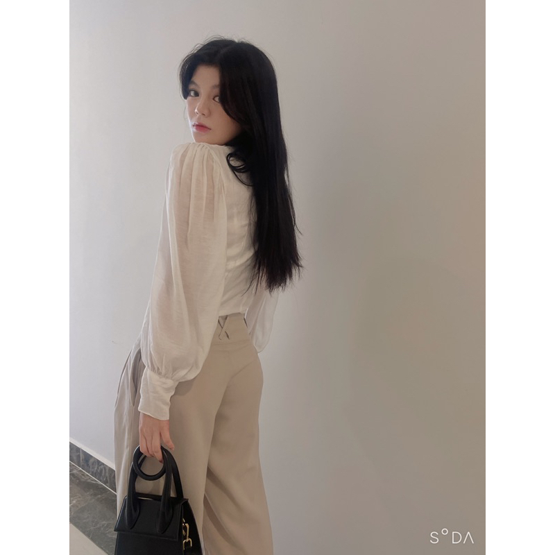 LadyQueen- Áo sơ mi trắng kiểu nữ-Taylor shirt