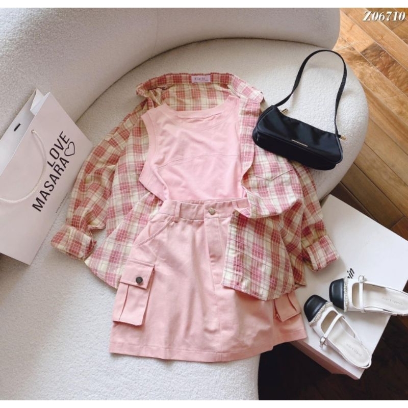 Sét sơ mi bé gái