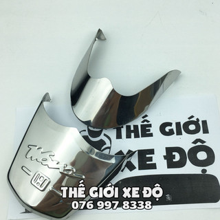 Mỏ dè wave alpha 110 đời 2017 - 2018 - 2019 - 2020 - 2021 - 2022 - 2023 ốp trang trí chỉ mũi dè trước sau xe wave inox