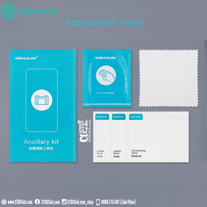 KÍNH CƯỜNG LỰC IPHONE 13 - 13 PRO NILLKIN AMAZING H CHÍNH HÃNG - HÀNG NEW 100%