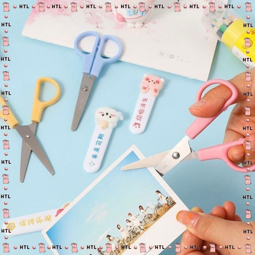Kéo Cắt Mini Đủ Màu Dễ Thương Có Bọc Bảo Vệ An Toàn Cho Bé