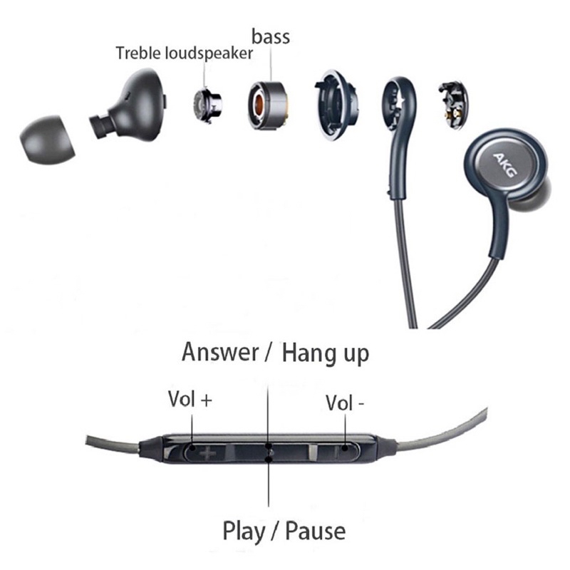 Tai nghe Samsung AKG Có dây Type C nhét Tai chống ồn có mic In Ear Cho PC và các dòng điện thoại [AKG ZIN]