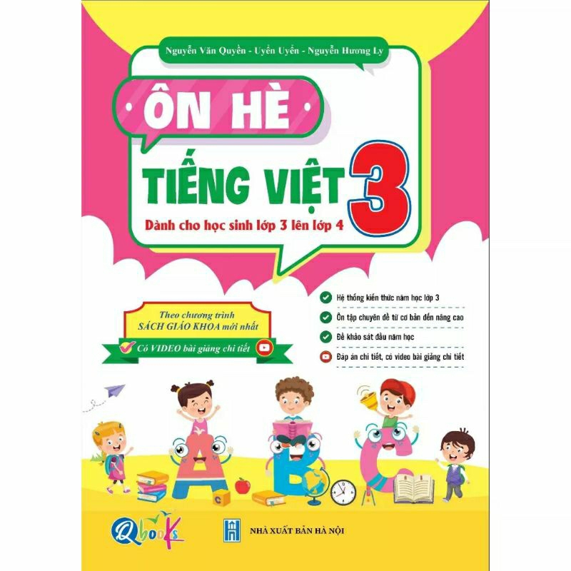 Sách - Bộ Ôn Hè Toán Và Tiếng Việt Lớp 3 - Dành Cho Học Sinh Lớp 3 Lên Lớp 4