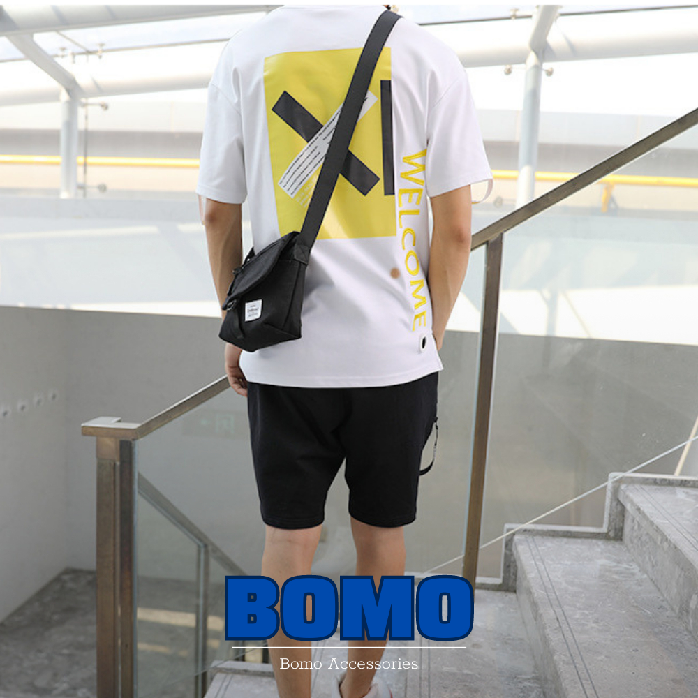 Túi Đeo Chéo Nam Nữ Mini Phong Cách Túi Messenger Mini Vải Dày 2 Lớp Đi Làm, Đi Học, Đi Chơi BM37 - BOMO