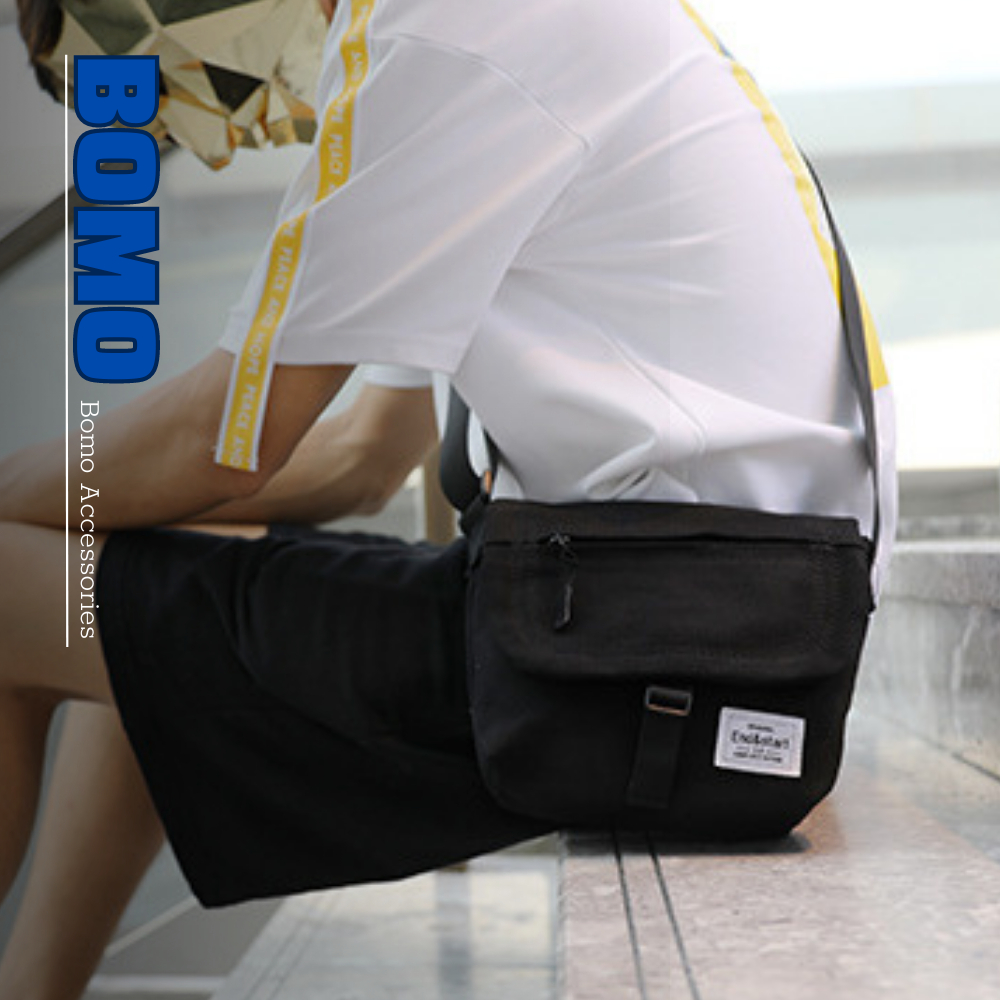 Túi Đeo Chéo Nam Nữ Mini Phong Cách Túi Messenger Mini Vải Dày 2 Lớp Đi Làm, Đi Học, Đi Chơi BM37 - BOMO