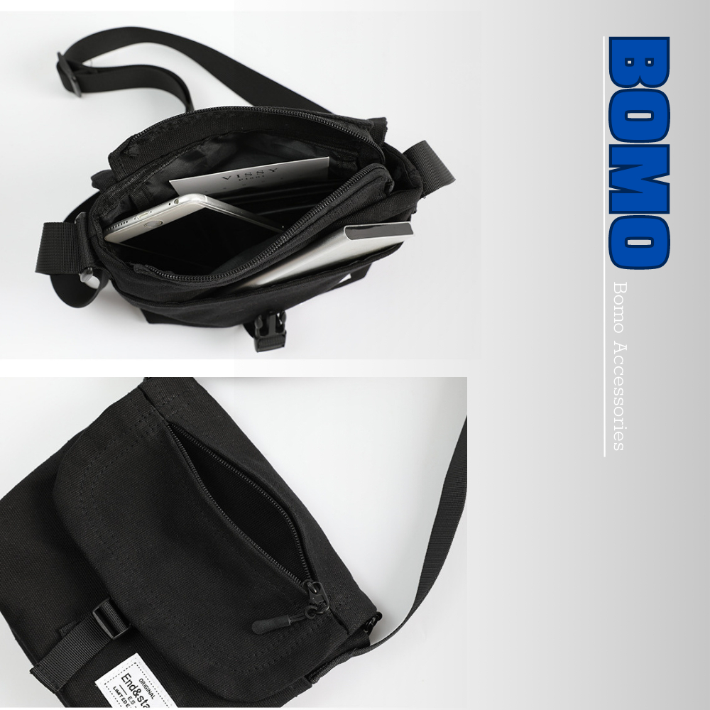 Túi Đeo Chéo Nam Nữ Mini Phong Cách Túi Messenger Mini Vải Dày 2 Lớp Đi Làm, Đi Học, Đi Chơi BM37 - BOMO