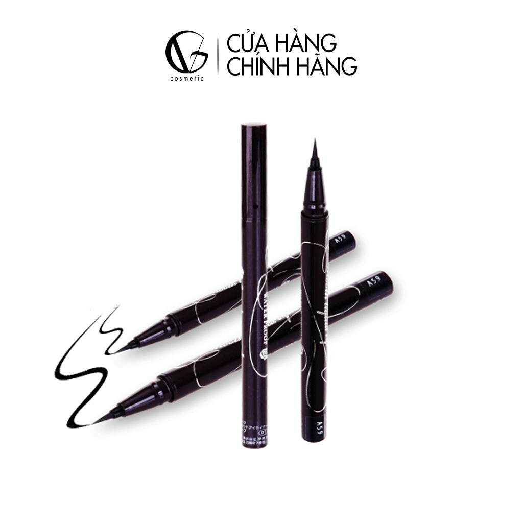 Bút Kẻ Mắt KISSME Dạng Nước Lâu Trôi Không Lem Chống Nước Dung Tích 0,4ml