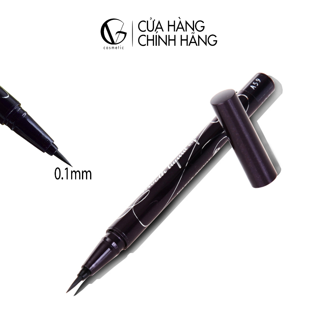 Bút Kẻ Mắt KISSME Dạng Nước Lâu Trôi Không Lem Chống Nước Dung Tích 0,4ml