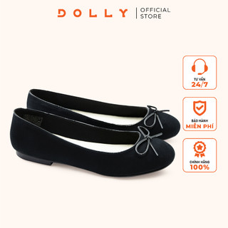 Giày búp bê đế bệt dolly mã 1521 đen