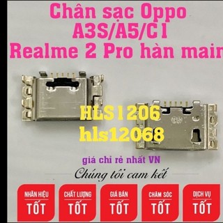 Chân sạc oppo a3s/a5/c1/realme 2 pro