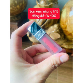 Son kem nhung lì whoo mini hồng đất 18