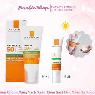 [15ml - 50ml] - [Mẫu Mới] Kem Chống Nắng Vạch Xanh Kiểm Soát Dầu Nhờn La Roche Posay Anthelios Hydrating Cream SPF50+