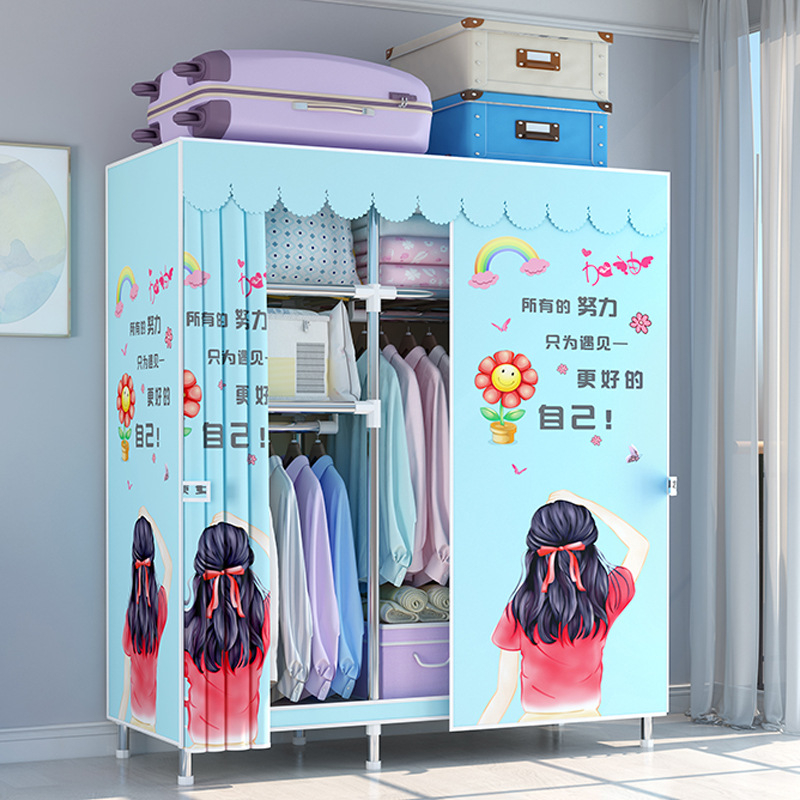 Tủ quần áo vải tủ khung gô 3 buồng loại 1 có bảo hành gỗ bọc nhựa cao cấp