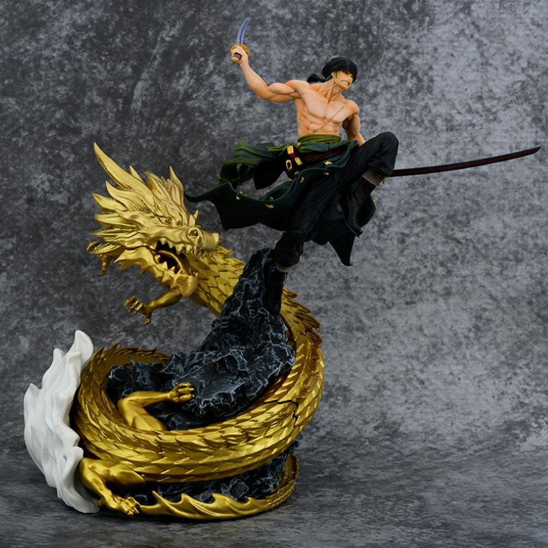 Mô hình Onepiece Zoro cưỡi rồng siêu đẹp siêu nét, có đế nặng 3kg, cao 35cm - Mô hình One Piece