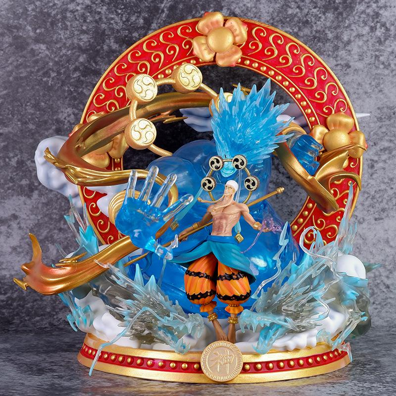 Mô hình chúa trời Enel thần sấm, cao 30 cm, nặng 3 kg siêu đẹp - Mô hình One Piece ( Tặng dây Led + PACK mi