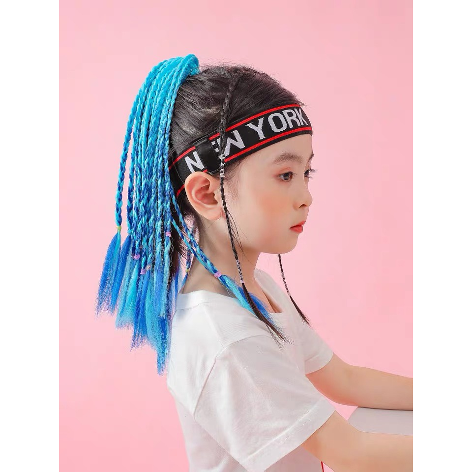 Tóc Giả Tết loại ngắn Nhiều Màu Sắc Phong Cách Hip Hop Âu Mỹ Cho Bé MyBaby