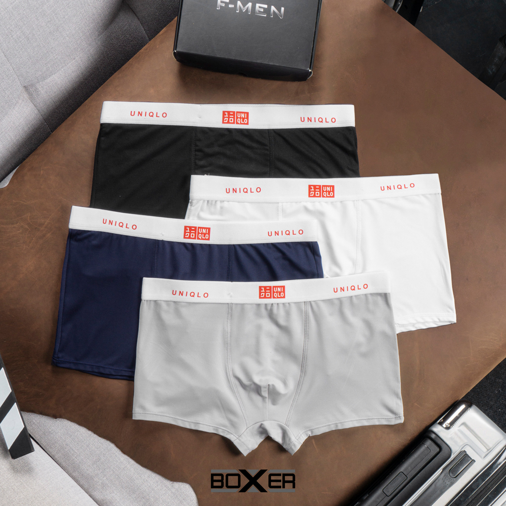 Quần lót nam, quần boxer nhiều màu chất thun lạnh mềm mịn siêu mát, thấm hút mồ hôi - Unilo