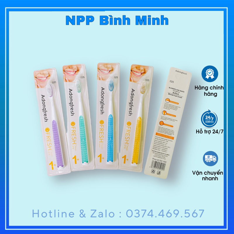 Hộp 30 Bàn chải Adongfresh lông mềm MSP 025