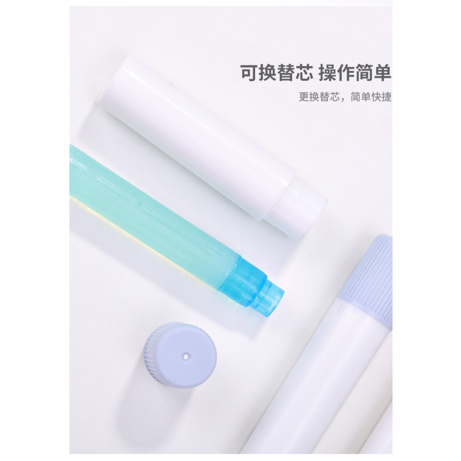 Keo khô hình cây bút  Deli No.9629 chất liệu ACR 22x120mm có refill lõi thay thế