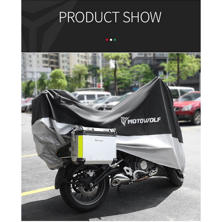 Bạt phủ xe máy xe motor cực bền chống thấm nước MOTOWOLF chính hãng