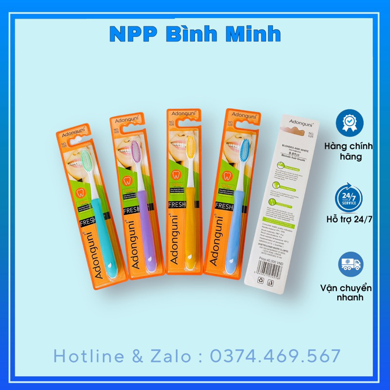 Hộp 30 Bàn chải Adongfresh lông mềm MSP 026