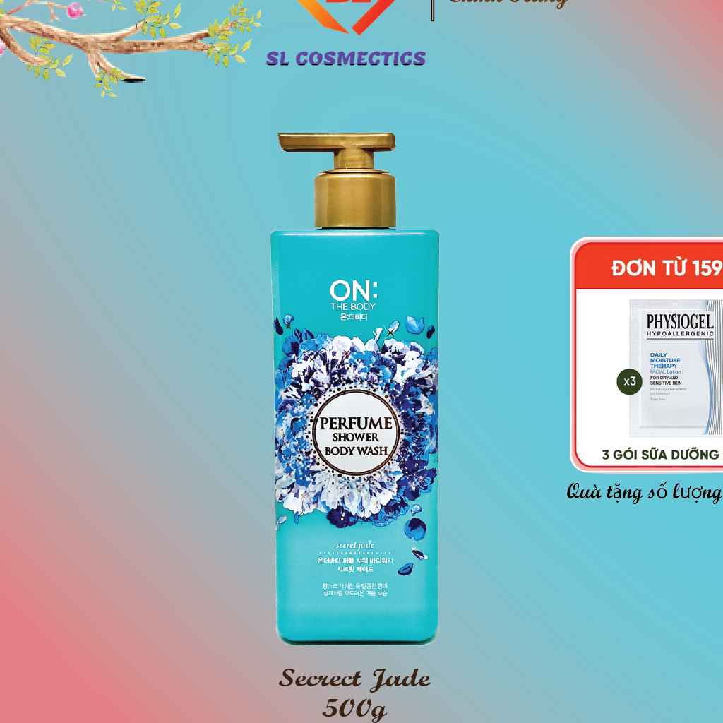 Sữa tắm dưỡng ẩm hương nước hoa On: The Body Perfume Secret Jade 500g