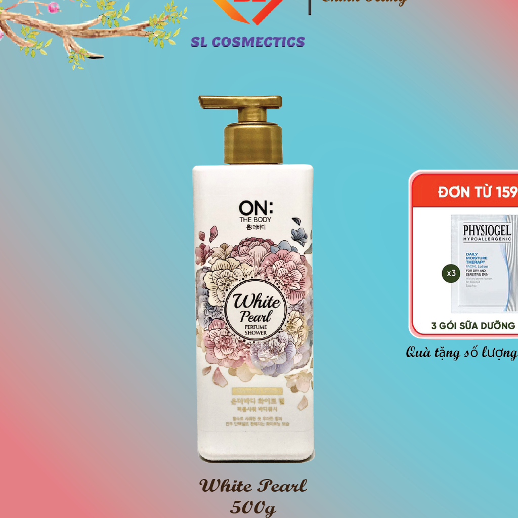 Sữa tắm dưỡng ẩm hương nước hoa On: The Body Perfume White Pearl 500g