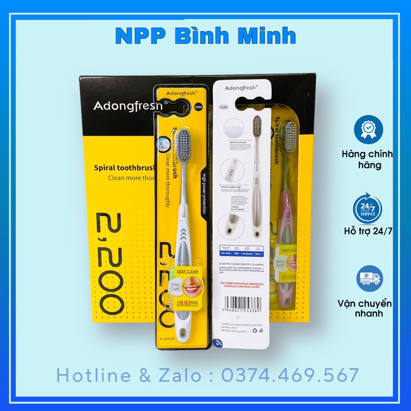 Hộp 30 Bàn chải Adongfresh lông mềm MSP 3389