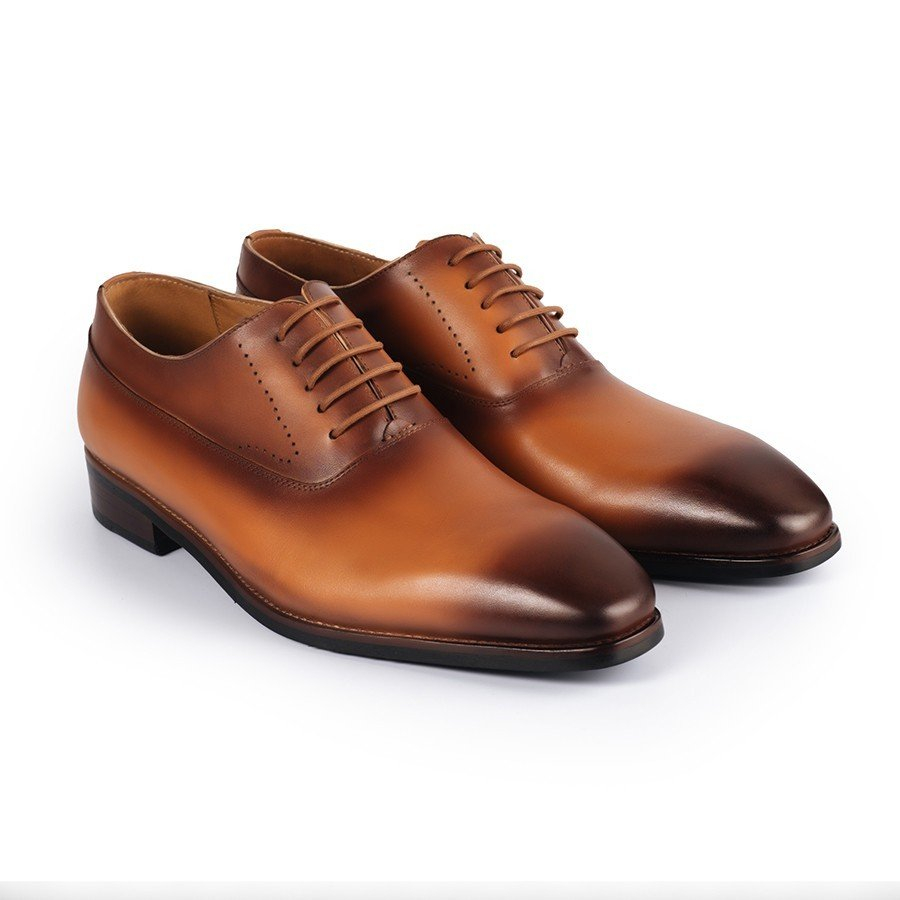 Giày Tây Cao Cấp CLASSIC CHISEL TOE OXFORD - OF26 - Da Bò Ý Lót Trong Da Bò Mộc - Thương hiệu Be Classy