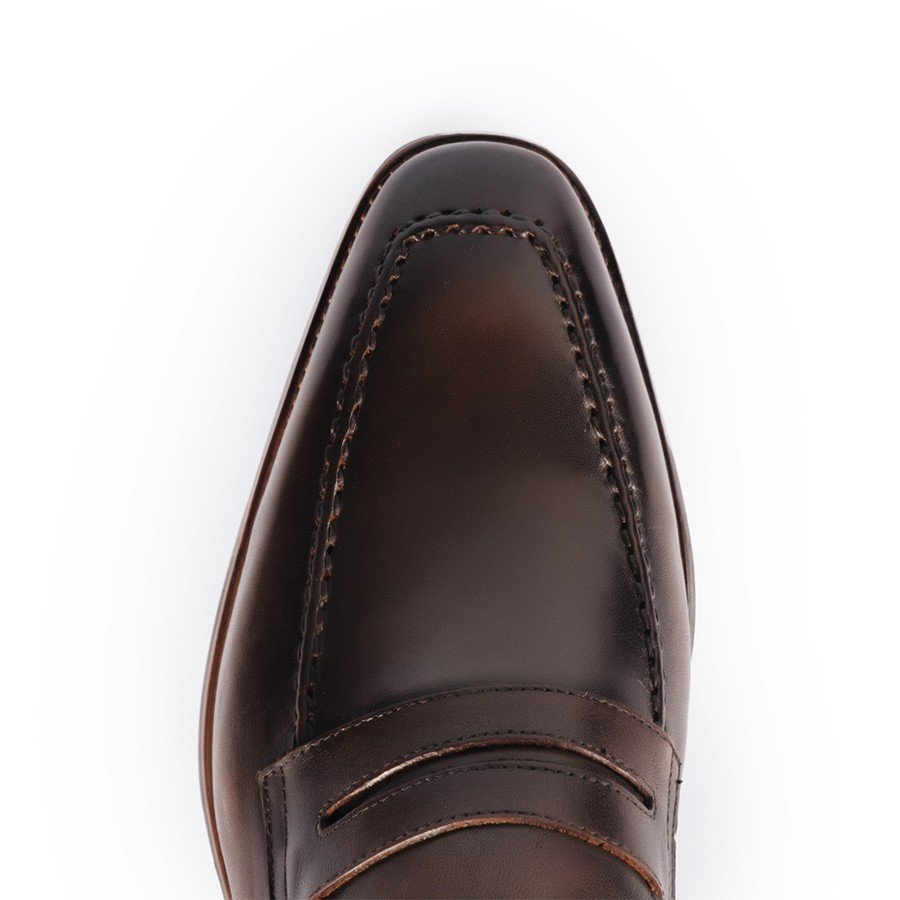 Giày Tây Lười Cao Cấp Penny Loafer - LF06 - Da Bò Ý Lót Trong Da Bò Mộc - Thương hiệu Be Classy