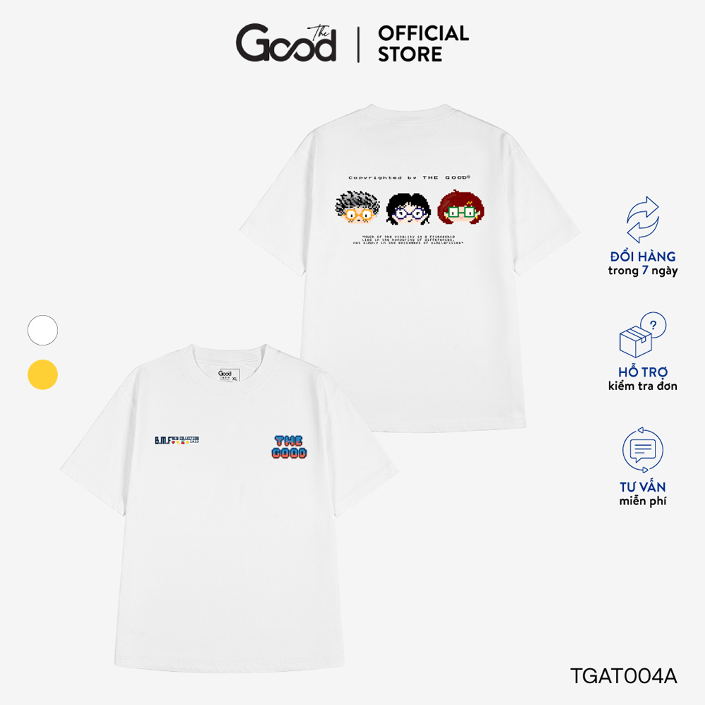 Áo Thun Local Brand THE GOOD "Be My Friends", Áo Phông, Áo Trơn Tay Lỡ Cổ Tròn Form Oversize Nam Nữ