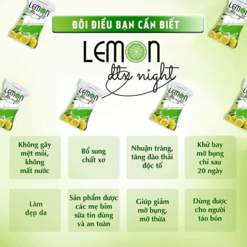 kẹo xổ mỡ bụng Lemon (tặng quà kèm theo)