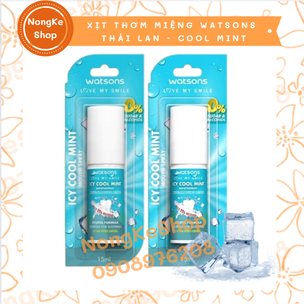 [100% Thái N.D] Xịt thơm miệng Watsons 15ml Thái Lan