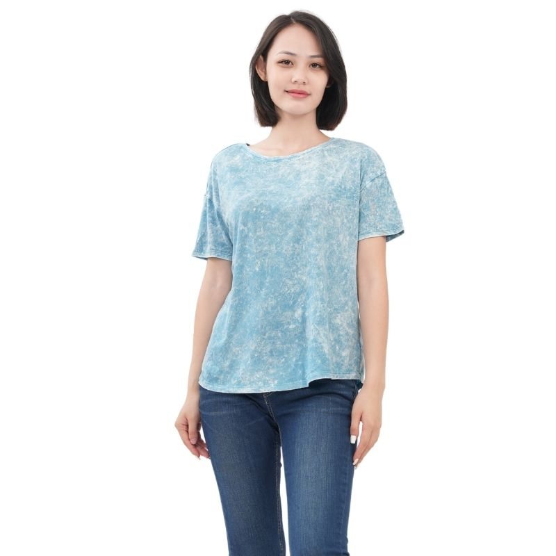 Áo phông nữ xuất dư chất vải cotton loang màu cực đẹp và lạ, áo thun nữ bigsize