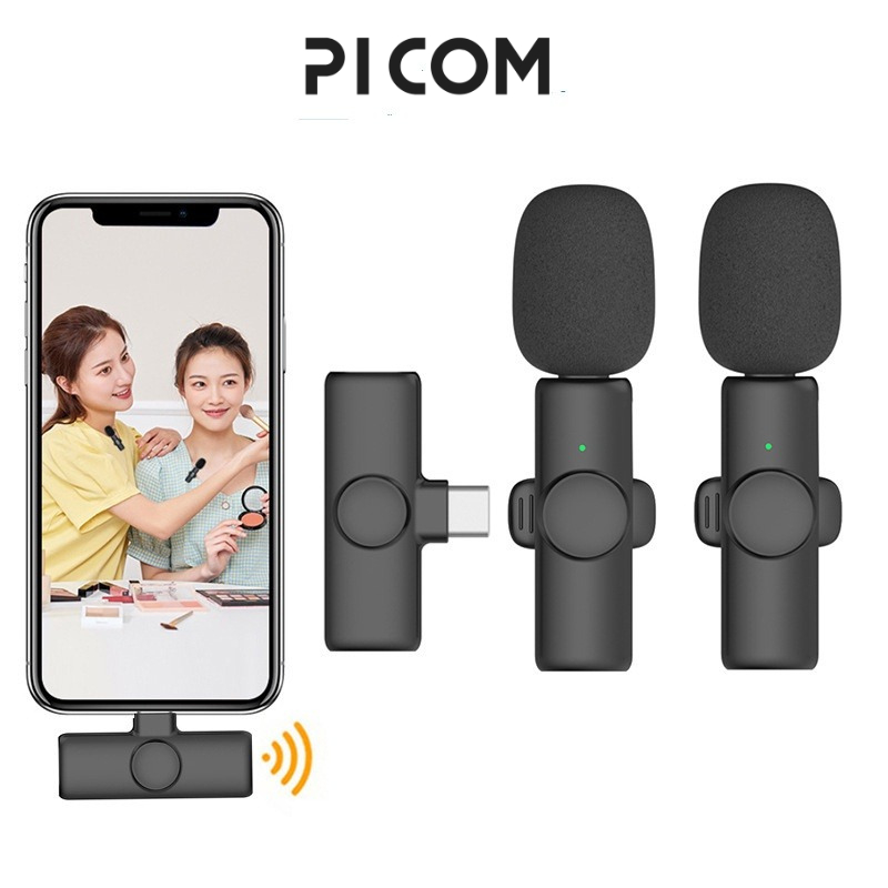 Micro Cài Áo Thu Âm Không Dây Dành Cho Điện Thoại K8 K9 Picom 1Mic Và 2Mic | BigBuy360 - bigbuy360.vn