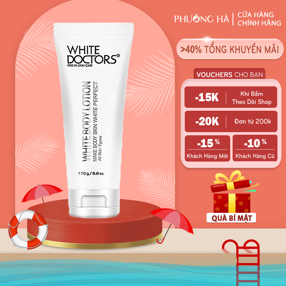 Kem làm trắng da toàn thân White Doctors Body Lotion 170ml