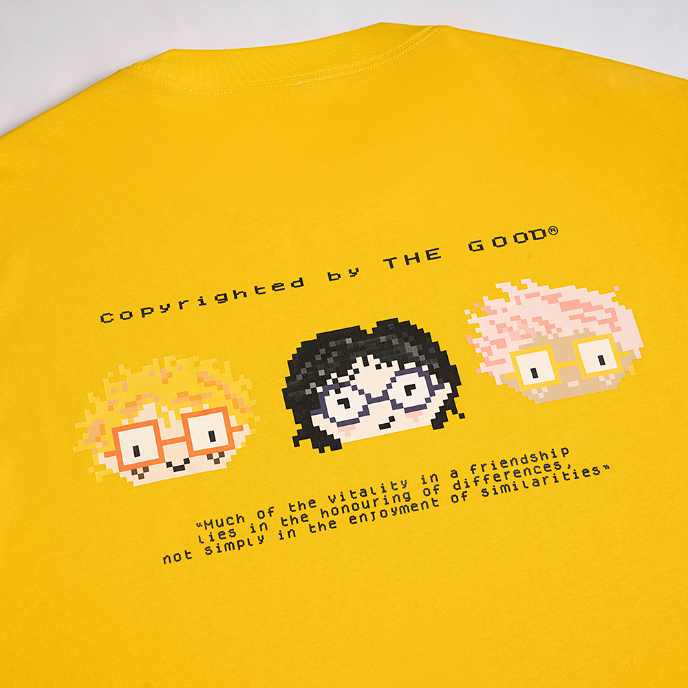 Áo Thun Local Brand THE GOOD "Be My Friends", Áo Phông, Áo Trơn Tay Lỡ Cổ Tròn Form Oversize Nam Nữ