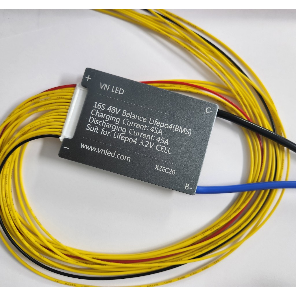 Mạch bảo vệ cell Lithium 16S - 48V - 45A, dùng cho pin Lithium 3,2v 32650 như xe điện và các thiết bị dùng pin 48V - 54V