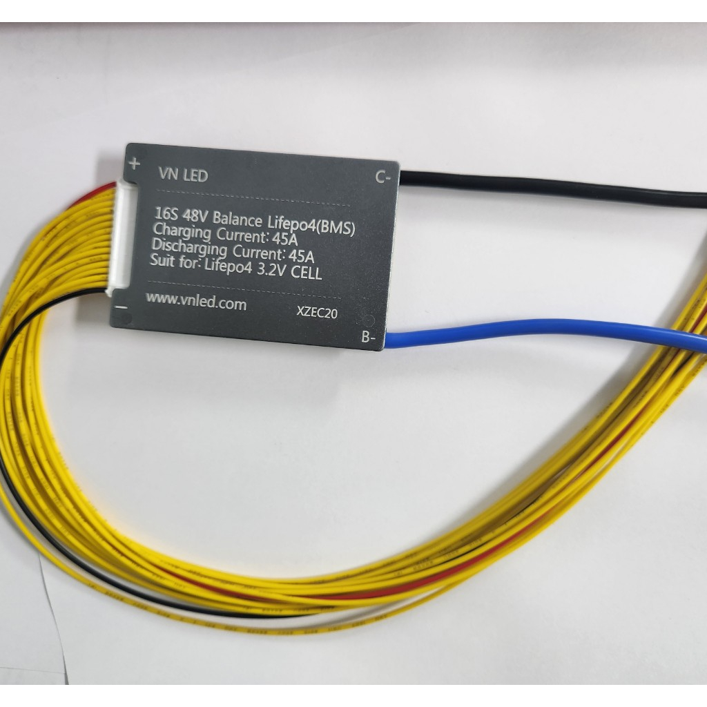 Mạch bảo vệ cell Lithium 16S - 48V - 45A, dùng cho pin Lithium 3,2v 32650 như xe điện và các thiết bị dùng pin 48V - 54V