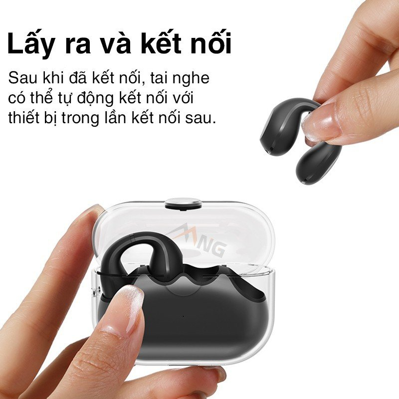 Tai nghe bluetooth không dây kẹp vành tai Rock Sound EarCuffs TWS Earphone Rockspace hàng chính hãng – bảo hành 12 tháng