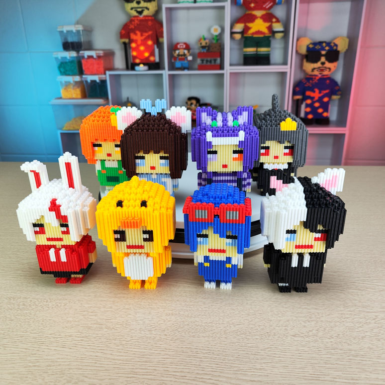 Bộ Lắp Ráp Mô Hình Hero Team Simmy, Sammy, Kamui, Kairon, Siro ,Mister Vịt, Phong cận,Ruby Chất Liệu Nhựa ABS Cao 15CM