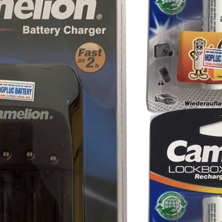 Sạc nhanh cao cấp 2 giờ CAMELION tự ngắt sạc kèm 4 pin Camelion AA 2700mAh