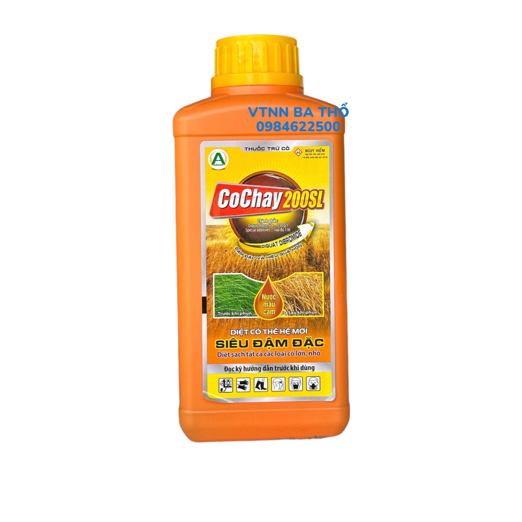 Cỏ Cháy DIQUAT 200SL 900ml (cháy nhanh)