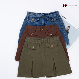 Chân Váy Jeans Nữ J-P Fashion Chất Liệu Kaki Tôn Form Dáng, chân váy nữ xòe dễ phối đồ 17008358 CT5